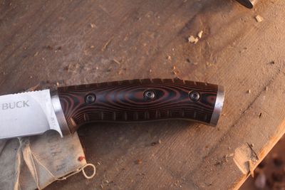 Buck 863 Selkirk 4.62" Fixed Blade / Brown Micarta / Satin 420 HC ( Pre Owned 09