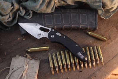 Microtech Stitch S/E 3.625" RAM-LOK Manual Folderr / Black Fluted Aluminum / Stonewashed Bohler M390MK ( Pre Owned )