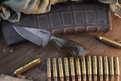 907knives Nelchina Skinner 3" Fixed Blade / Mango Wood / Acidwashed 80CRV2