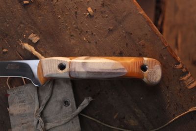 3DK Fisher 8" Fillet Knife, Composite Moose Handle