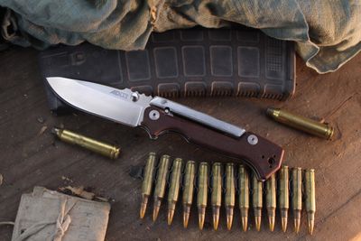 Cold Steel Demko AD-15 3.75" Scorpion Lock Folder / Natural Linen Micarta / Satin S35VN ( Pre Owned )