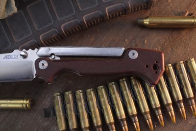 Cold Steel Demko AD-15 3.75" Scorpion Lock Folder / Natural Linen Micarta / Satin S35VN ( Pre Owned )