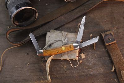 Case Vintage Ducks Unlimited Medium Stockman 3.5" Closed Slipjoint Folder / Oak / Satin Tru-Sharp ( Pre Owned )