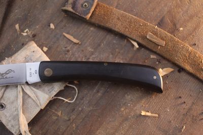 Case Vintage Sod Buster 4.625" Closed Slipjoint Folder / Black Delrin / Satin 1095 ( Pre Owned )