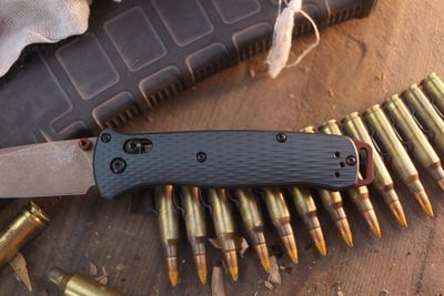 Benchmade Seasonal Release Bailout 3.38" Axis Lock Folder / Taiga Green Aluminum / FDE S90V