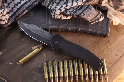 Emerson MX-100 TF 3.75" Linerlock Folder / Black G-10 / Thunderstorm Finish MagnaCut