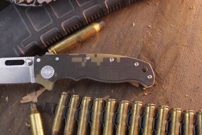 Demko AD20.5 3.17" Clip Point Shark Lock Folder / Digi Camo G-10 / Stonewashed 3V ( Pre Owned )
