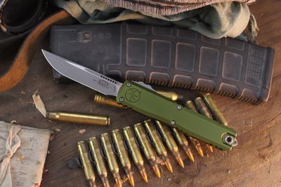 Microtech Ultratech Gen IV S/E 3.55" OTF Auto / OD Green Aluminum / Apocalyptic M390MK