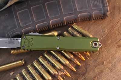 Microtech Ultratech Gen IV S/E 3.55" OTF Auto / OD Green Aluminum / Apocalyptic M390MK