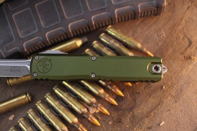 Microtech Ultratech Gen IV T/E 3.55" OTF Auto / OD Green Aluminum / Apocalyptic M390MK