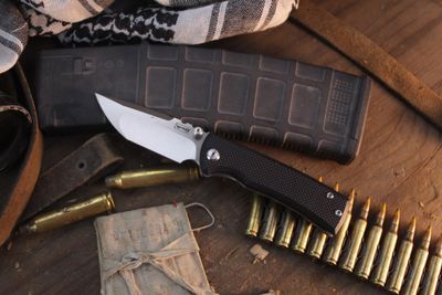 Chaves Knife & Tool Redencion Street Tanto 3.25" Framelock Folder / Black G-10 / Satin M390 ( Pre Owned )