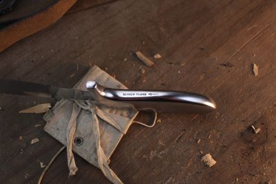 Gerber Classic Flayer 4.25" Fixed Blade / Cast Polished Aluminum / Satin 440 ( Pre Owned )