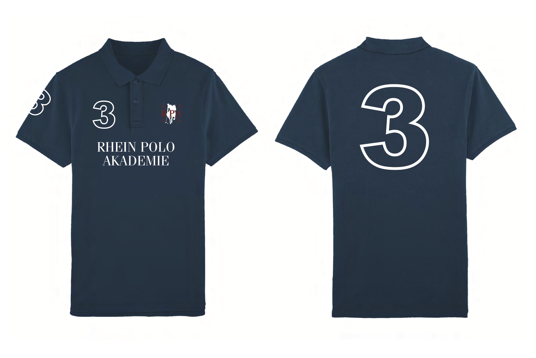 Herren Polo Shirt "Rhein Polo Akademie" navy 00005