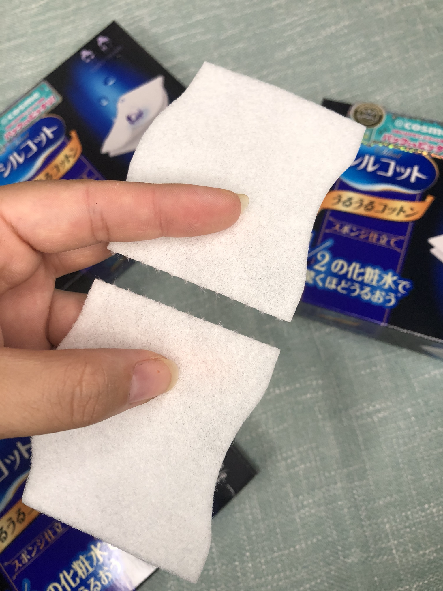 Unicharm Cotton pad  # Blue