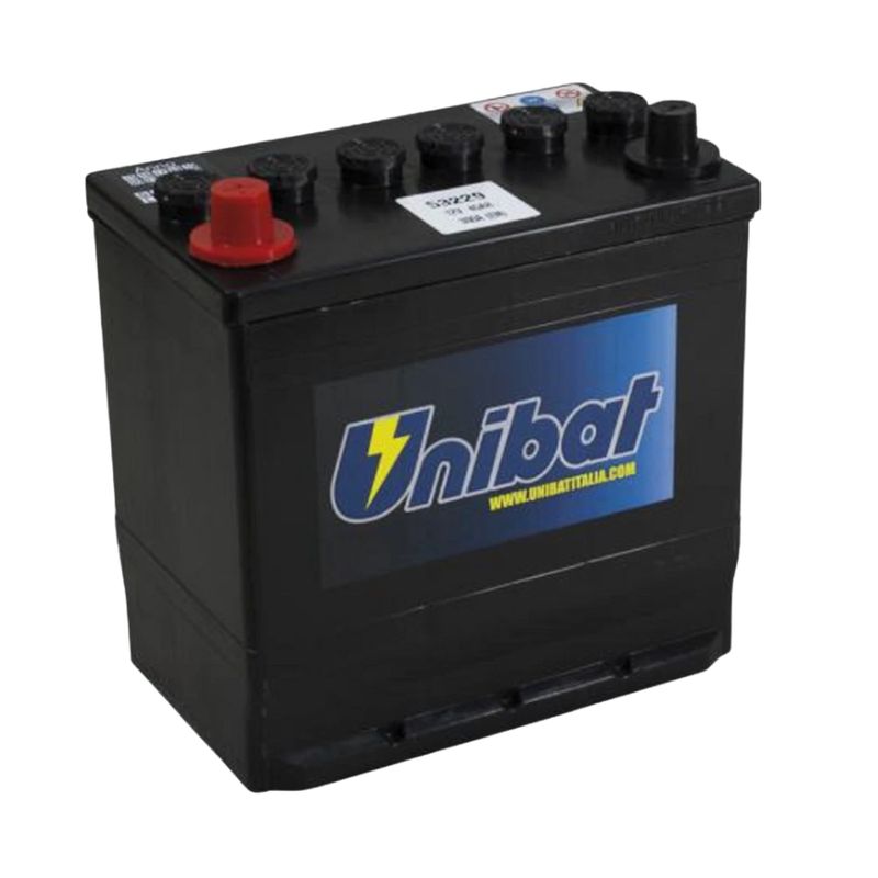 Batteria Unibat 45Ah  con poli grandi rialzati
