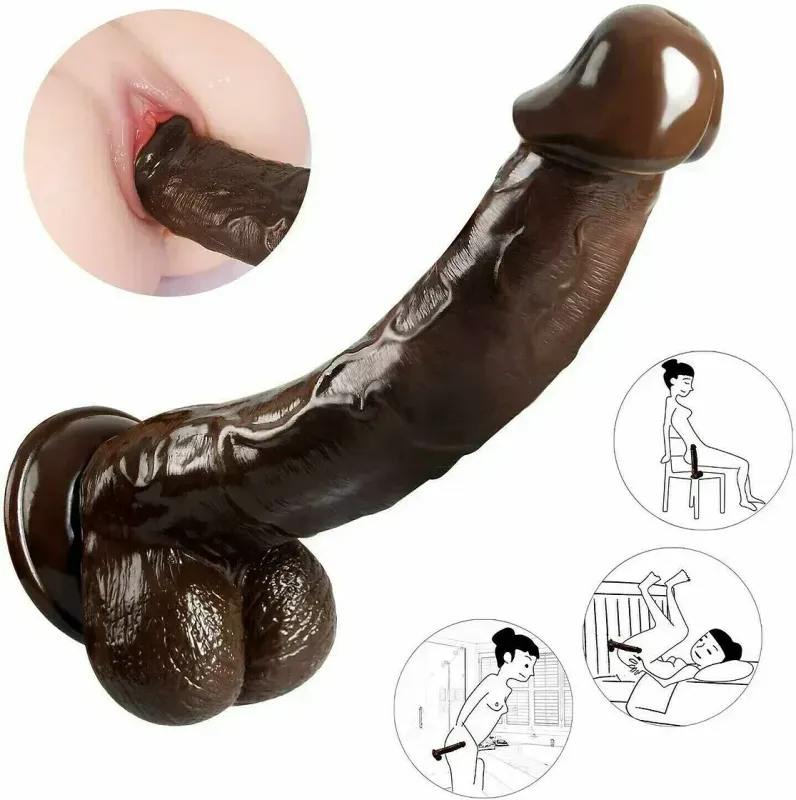 Size Queen Chocolate 12 Inch