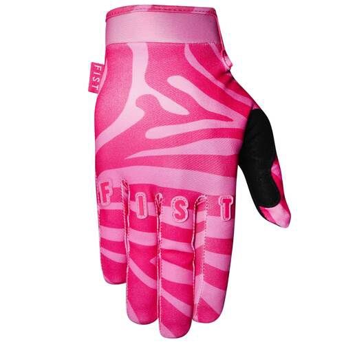 Fist glove Caroline Buchanan Pink Zebra