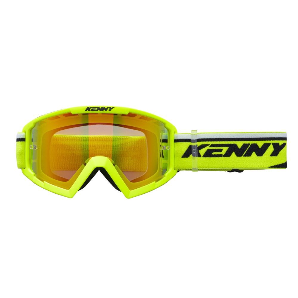 KENNY RACING GOGGLES KID - TRACK PLUS - NEON YELLOW