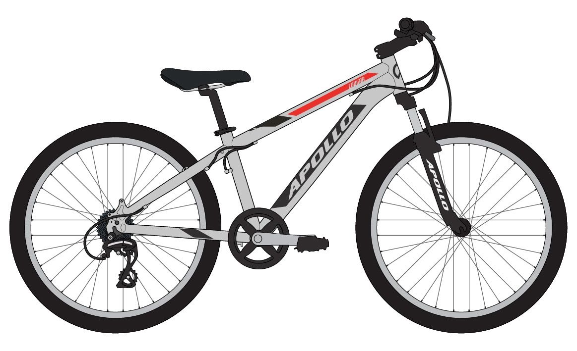 Apollo Cougar 24" Bike SIlver