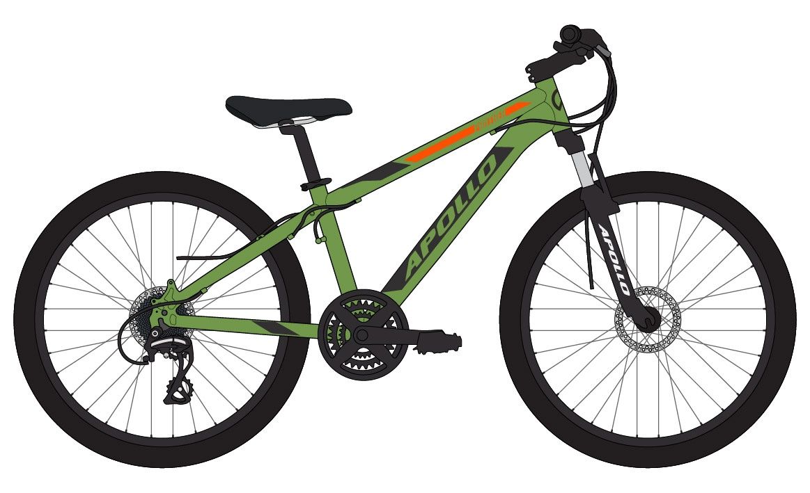 Apollo Aspire 24" Bike- Green