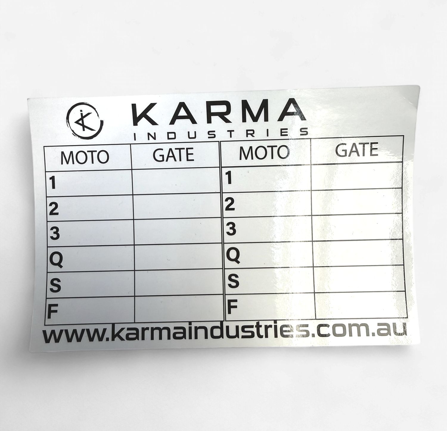 Karma Race Stickers