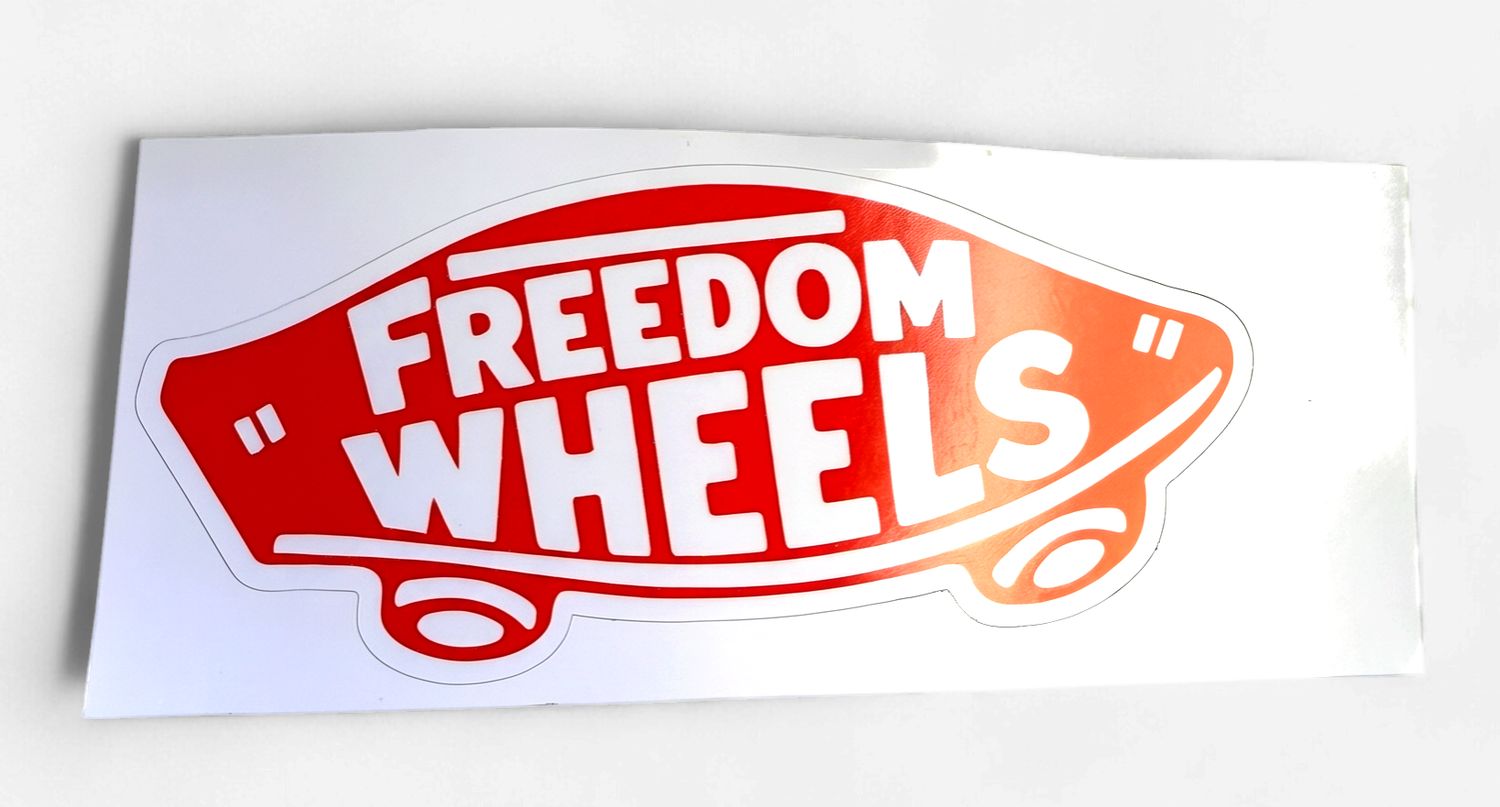 Freedom Wheels/Vans Sticker