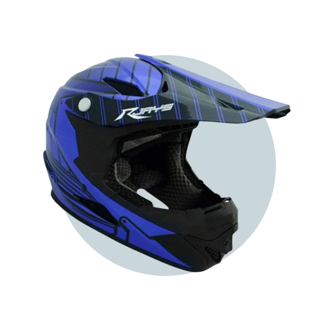 Rjays Blue and Black Helmet