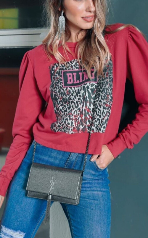 Blusa Moleton Bling
