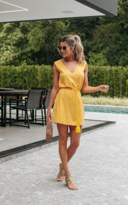 Vestido Amarelo Diana