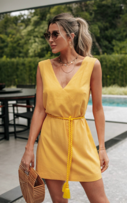 CINTO CORDA AMARELO
