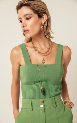 TOP TRICOT BARRA RIBA