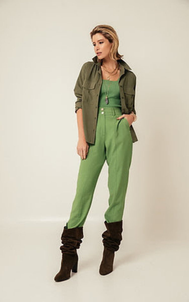 Calça Verde Alfaiataria Martingale