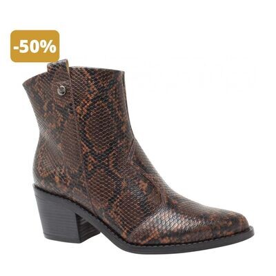 Bota Caramelo Western Cano Curto Feminina