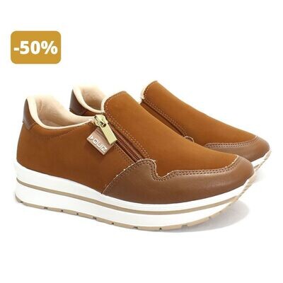 Tênis Caramelo Sneaker com Ziper