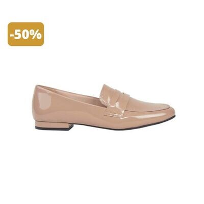 Mocassim Nude Verniz