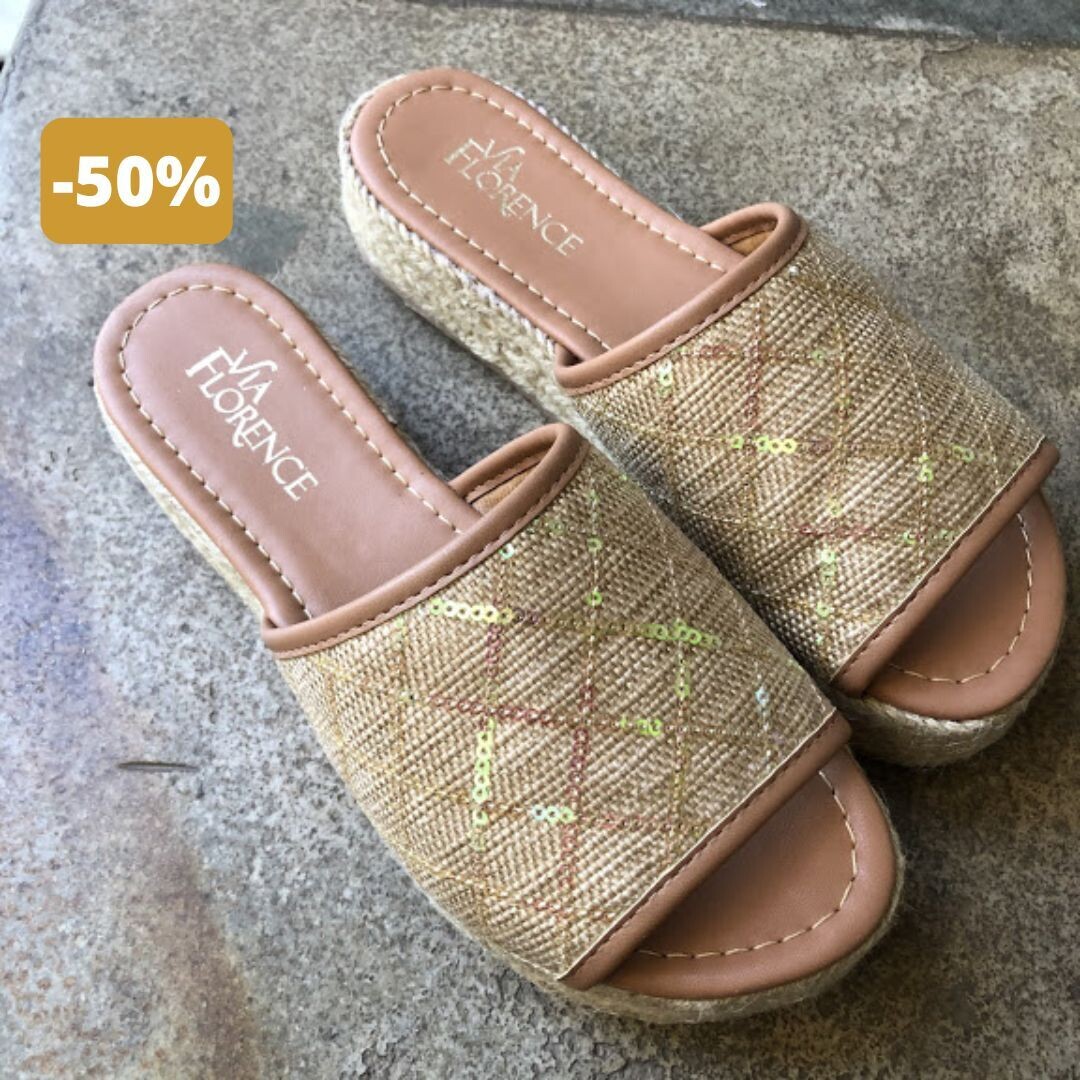 Tamanco Plataforma Creme