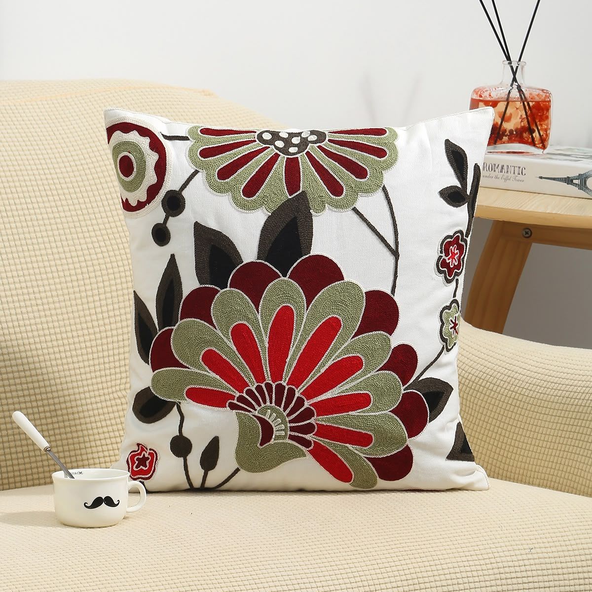 FUNDAS BORDADAS 45 X 45 CM #14