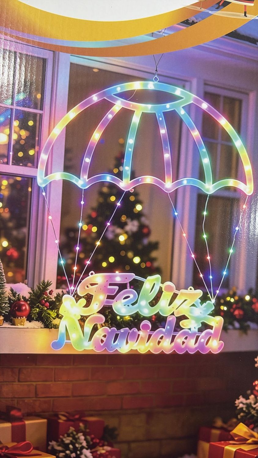 COLGANTE FELIZ NAVIDAD SOLAR