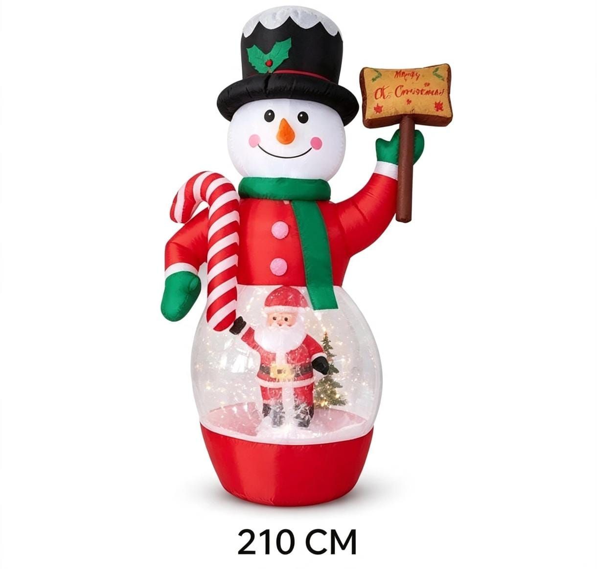 INFLABLE MONO DE NIEVE 210CM