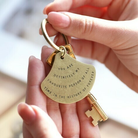 Favorite Person Brass Key Ring Favorite Person Brass Key Ring