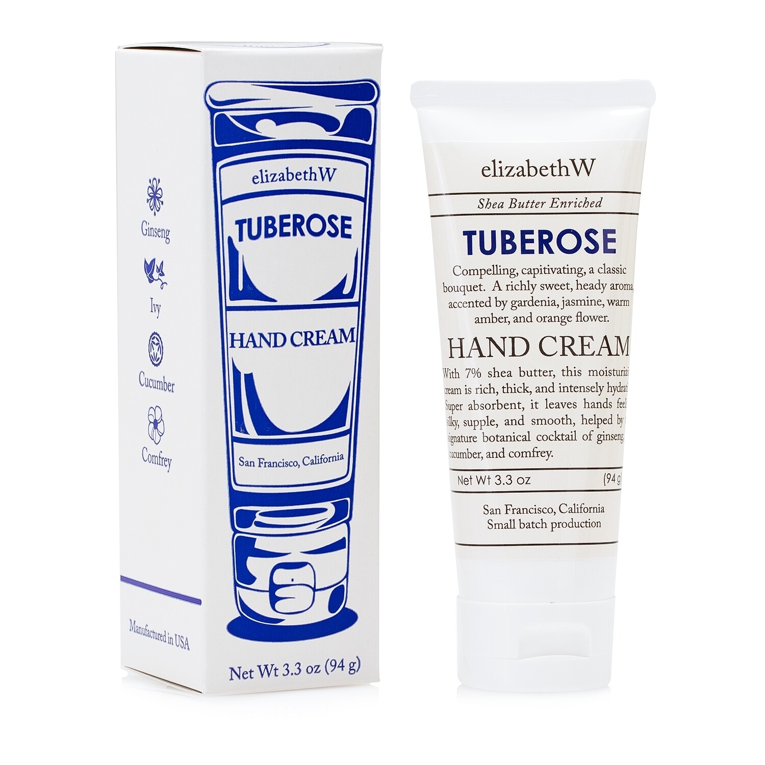 elizabethW Hand Cream- Tuberose elizabethW Hand Cream- Tuberose