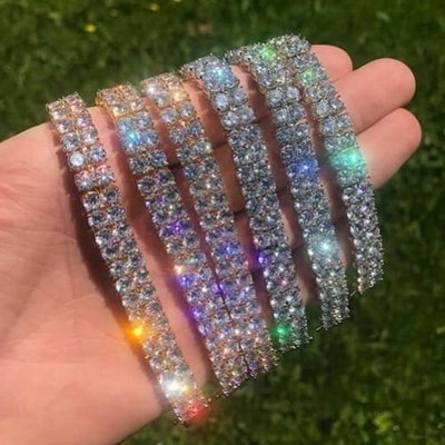 Single Row Micro Diamond Tennis Bracelet