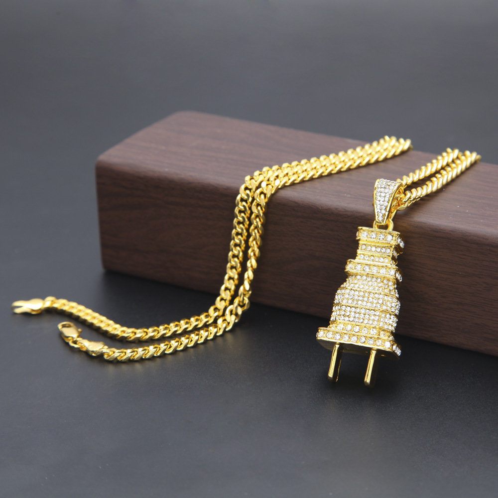 Plug Micro Diamond Necklace