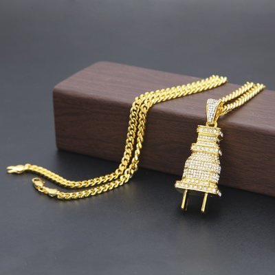 Plug Micro Diamond Necklace