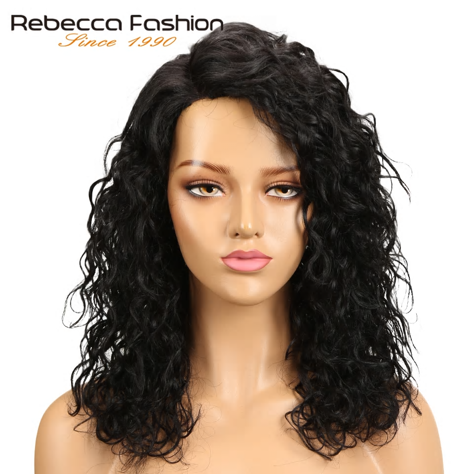 Rebecca Water Wave Human Hair Lace Wigs 16in