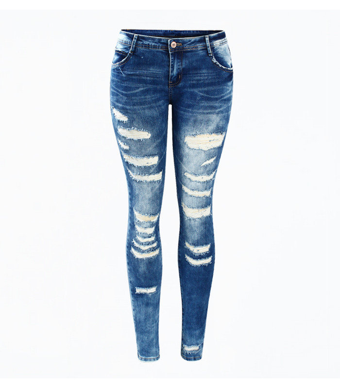 2045 Youaxon Women`s Celebrity Style Fashionresim Jeans  XL - XXL