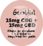 Geroldiol 50mg Chewable Tablets