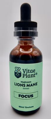 Vitae Plant Lion&#39;s Mane Mushroom Tincture 60ml (2oz)