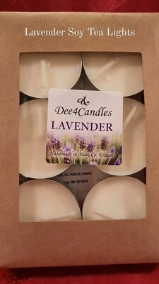 LAVENDER SCENTED SOY TEALIGHTS