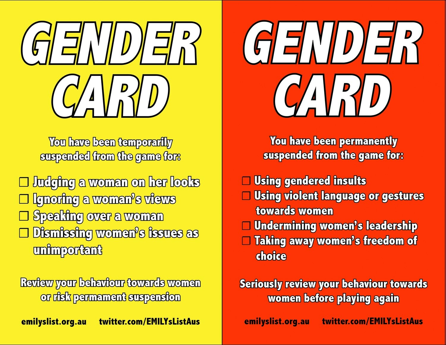 Gender Cards